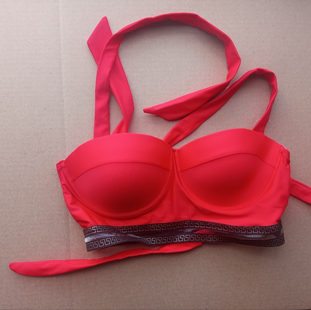 Red bathing suit, swimwear